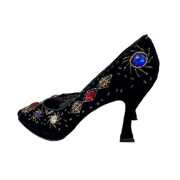 Caparros Vintage Jeweled Velvet Heels Limited Edition BNWOT - Picture 2 of 13